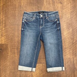 NWT White House Black Market Denim Pedal Pushers